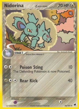 Nidorina (Delta Species) (34/101) [Dragon Frontiers] - Uncommon