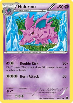 Nidorino (44/116) [Plasma Freeze] Reverse Holofoil - Uncommon