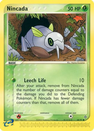 Nincada (68/097) [Dragon] Reverse Holofoil - Common
