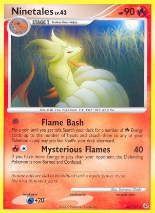 Ninetales (36/127) [Platinum] Reverse Holofoil - Rare