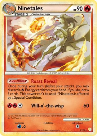 Ninetales (007/123) [HeartGold SoulSilver] Holofoil - Holo Rare