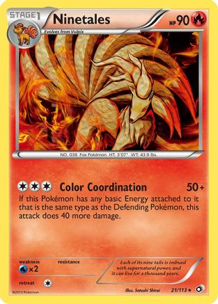 Ninetales (021/113) [Legendary Treasures] Reverse Holofoil - Rare