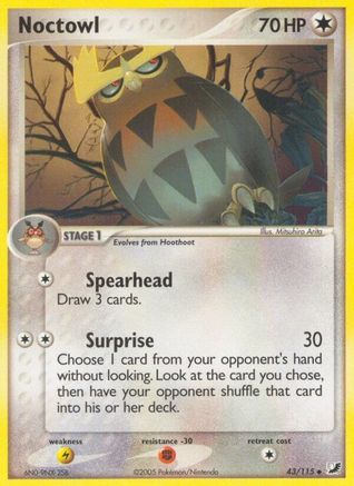 Noctowl (43/115) [Unseen Forces] Reverse Holofoil - Uncommon