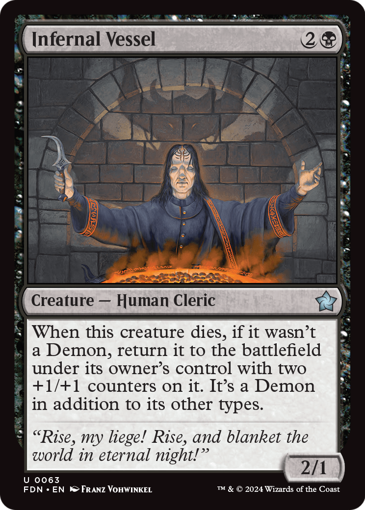 Infernal Vessel (FDN-063) [Foundations] Foil