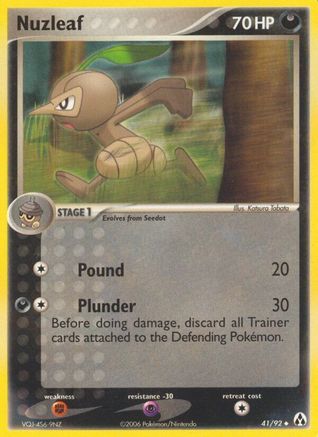 Nuzleaf (41/92) [Legend Maker] - Uncommon