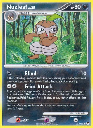 Nuzleaf (75/111) [Rising Rivals] Reverse Holofoil - Common