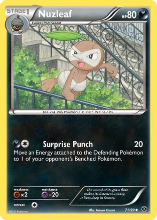 Nuzleaf (71/99) [Next Destinies] Reverse Holofoil - Uncommon