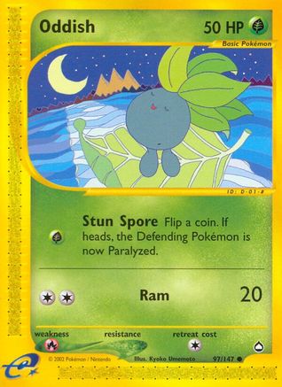 Oddish (97/147) [Aquapolis] Reverse Holofoil - Common
