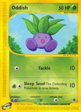 Oddish (122/165) [Expedition] Reverse Holofoil - Common
