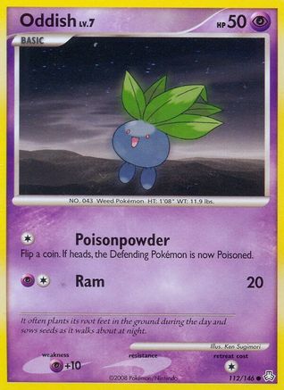 Oddish (112/146) [Legends Awakened] Reverse Holofoil - Common