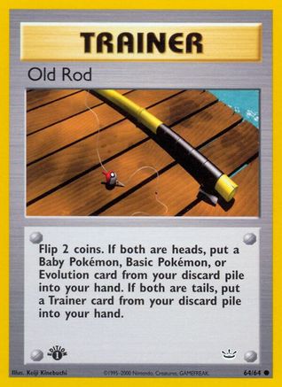 Old Rod (064/64) [Neo Revelation] 1st Edition - Common