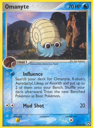 Omanyte (056/108) [Power Keepers] - Common