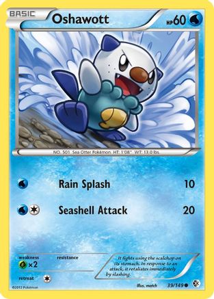 Oshawott (039/149) [Boundaries Crossed] - Common