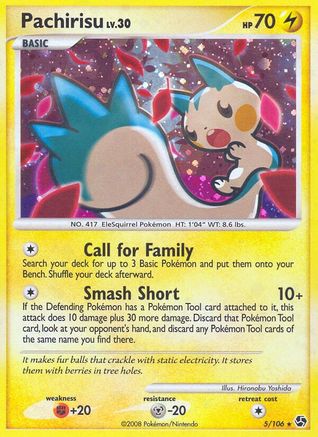 Pachirisu (5/106) [Great Encounters] Holofoil - Holo Rare