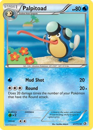 Palpitoad (41/113) [Legendary Treasures] Reverse Holofoil - Uncommon