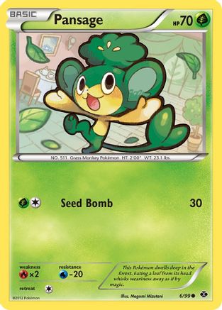Pansage (6/99) [Next Destinies] Reverse Holofoil - Common