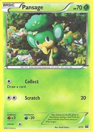 Pansage (2/12) [McDonalds Promos 2012] Holofoil - Promo