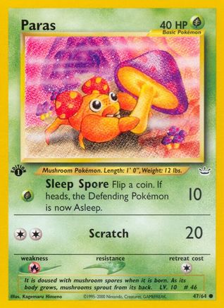Paras (047/64) [Neo Revelation] 1st Edition - Common