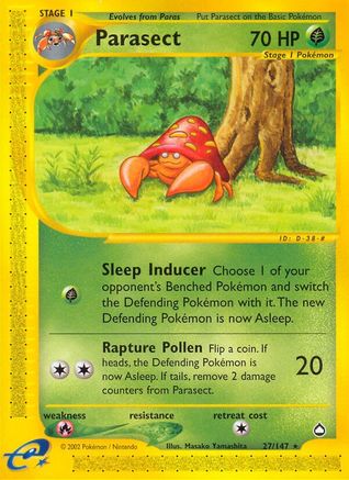 Parasect (27/147) [Aquapolis] - Rare