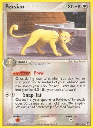 Persian (050/113) [Delta Species] Reverse Holofoil - Uncommon