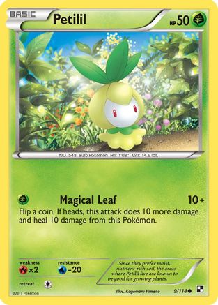 Petilil (009/114) [Black and White] Reverse Holofoil - Common