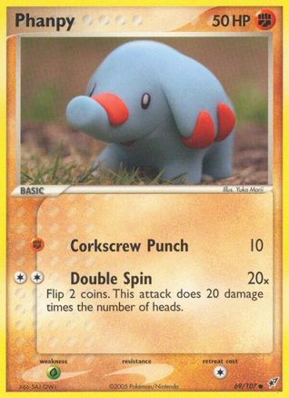 Phanpy (069/107) [Deoxys] Reverse Holofoil - Common