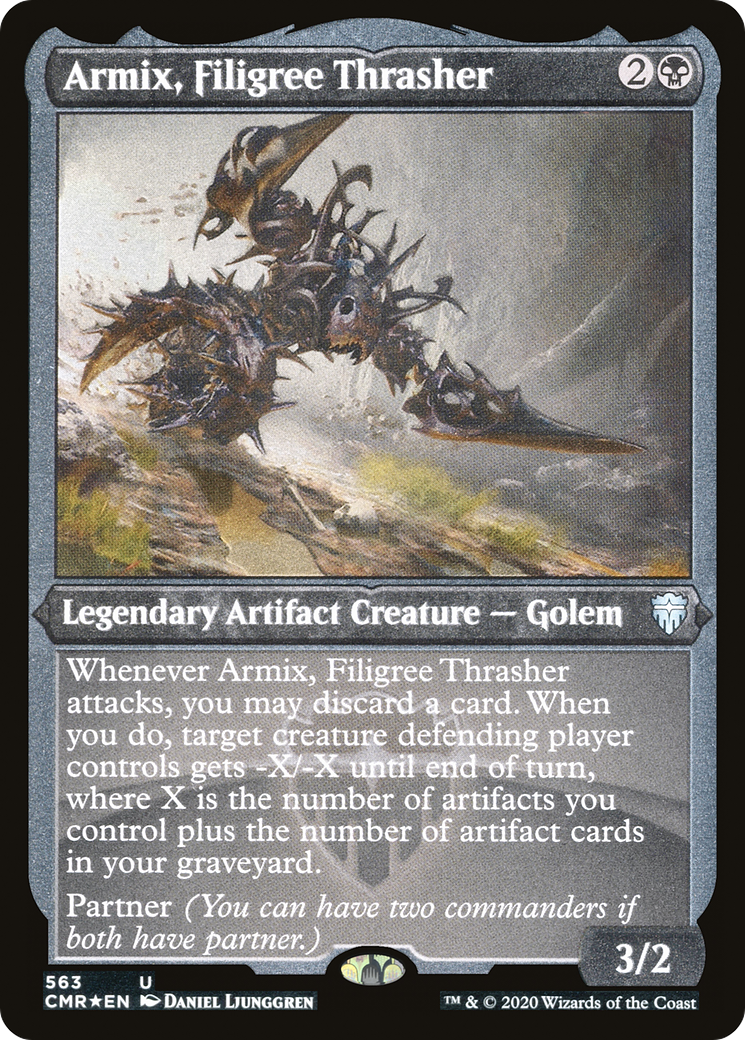 Armix, Filigree Thrasher (Foil Etched) (CMR-563) [Commander Legends] Foil