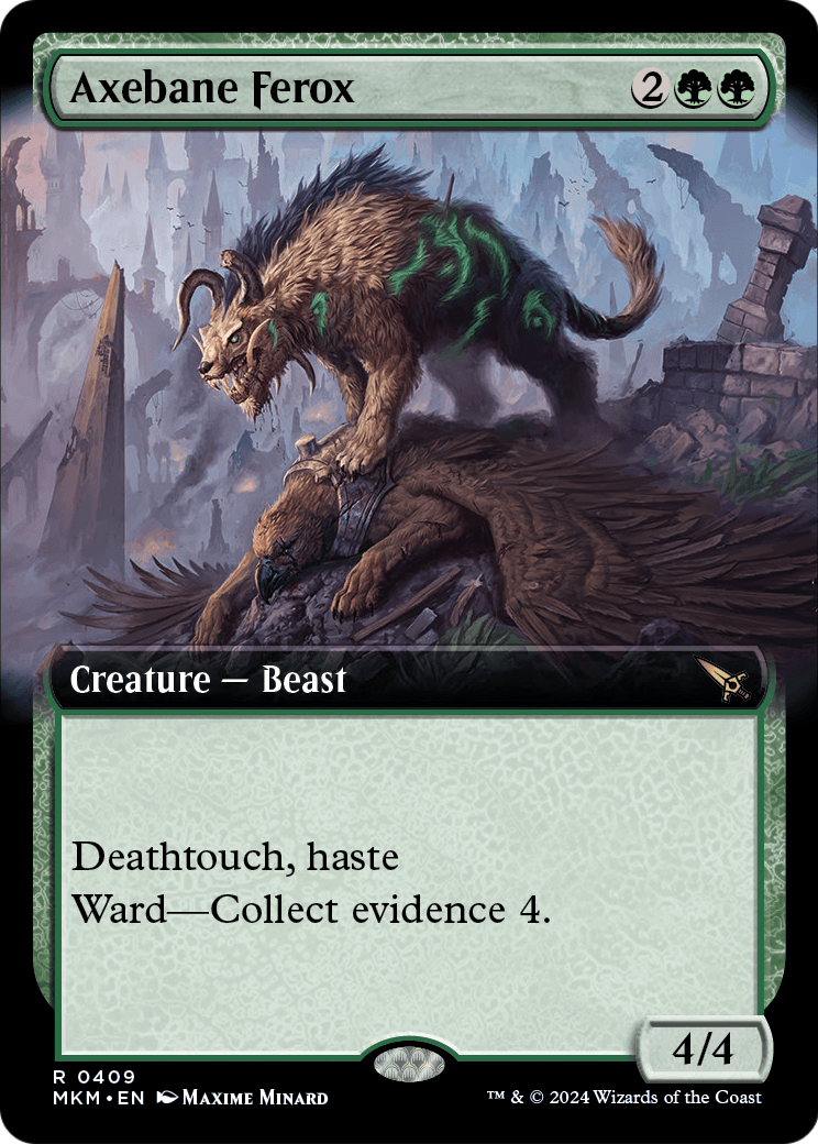 Axebane Ferox (Extended Art) (MKM-409) [Murders at Karlov Manor] Foil