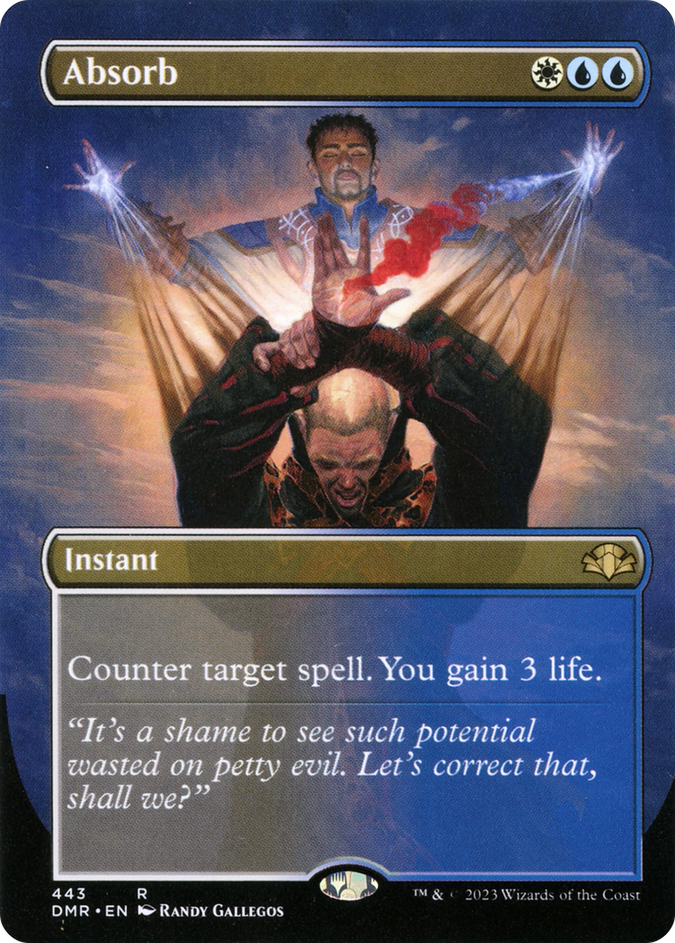 Absorb (Borderless) (DMR-443) [Dominaria Remastered] Foil