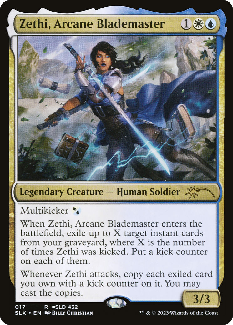 Zethi, Arcane Blademaster (SLX-017) [Universes Within]