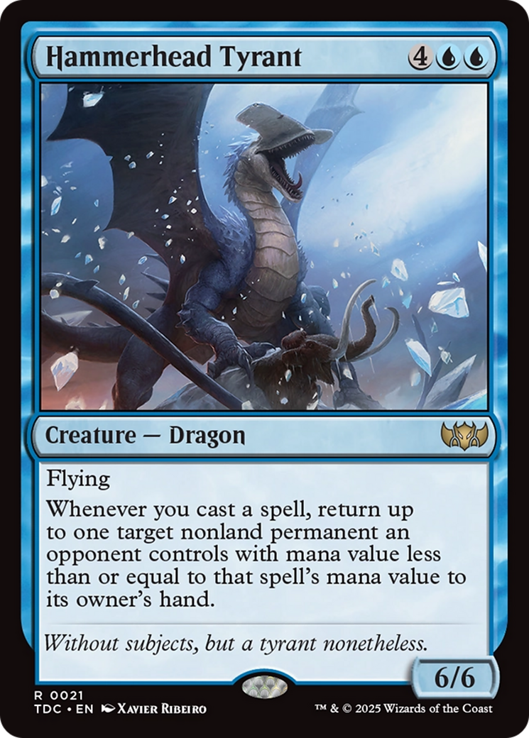 Hammerhead Tyrant (TDC-021) [Commander: Tarkir: Dragonstorm]
