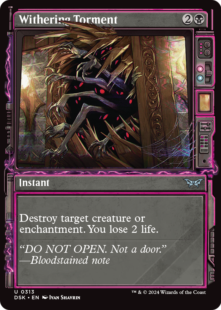 Withering Torment (Showcase) (DSK-313) [Duskmourn: House of Horror] Foil