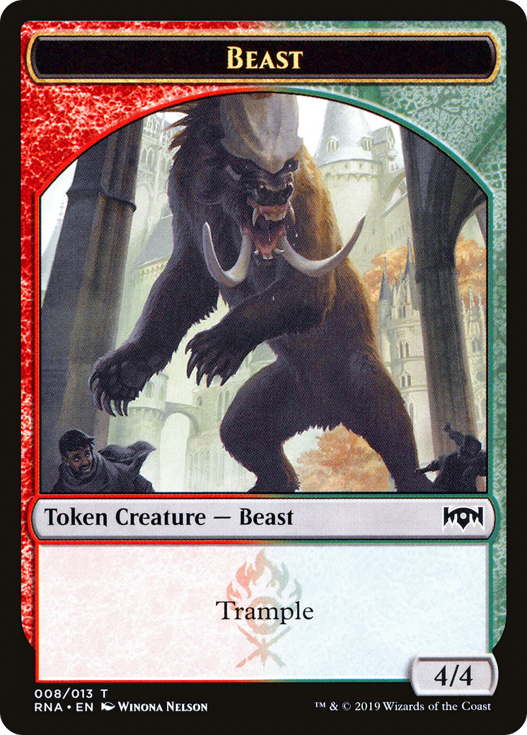 Beast Token (RNA-008) [Ravnica Allegiance Tokens]