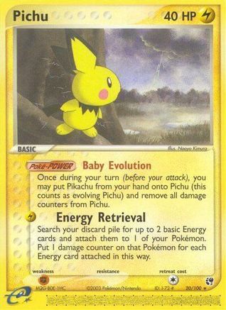 Pichu (020/100) [Sandstorm] Reverse Holofoil - Rare