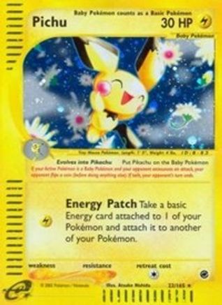 Pichu (22/165) [Expedition] Holofoil - Holo Rare