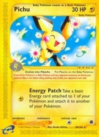 Pichu (58/165) [Expedition] Reverse Holofoil - Rare