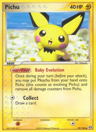 Pichu (59/106) [Emerald] Reverse Holofoil - Common