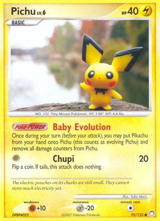 Pichu (093/123) [Mysterious Treasures] Reverse Holofoil - Common