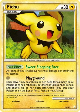 Pichu (028/123) [HeartGold SoulSilver] - Rare
