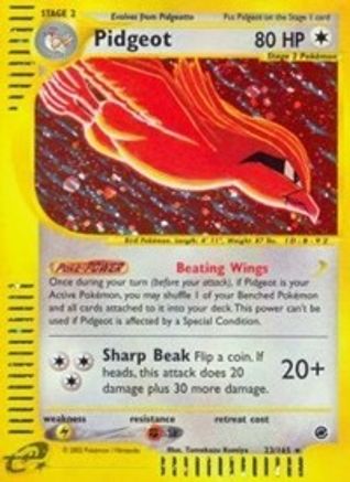 Pidgeot (23/165) [Expedition] Reverse Holofoil - Holo Rare