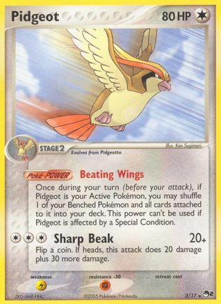 Pidgeot (002/17) [POP Series 2] - Rare