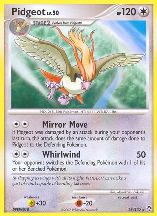 Pidgeot (35/132) [Secret Wonders] Reverse Holofoil - Rare