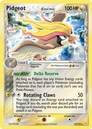 Pidgeot (Delta Species) (14/110) [Holon Phantoms] Holofoil - Holo Rare