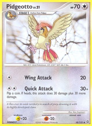 Pidgeotto (58/132) [Secret Wonders] - Uncommon