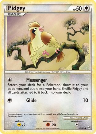 Pidgey (067/95) [Call of Legends] Reverse Holofoil - Common
