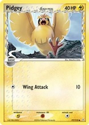 Pidgey (Delta Species) (077/110) [Holon Phantoms] Reverse Holofoil - Common