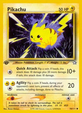 Pikachu (070/111) [Neo Genesis] 1st Edition - Common