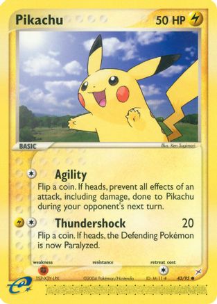 Pikachu (043/95) [Team Magma vs Team Aqua] Reverse Holofoil - Common