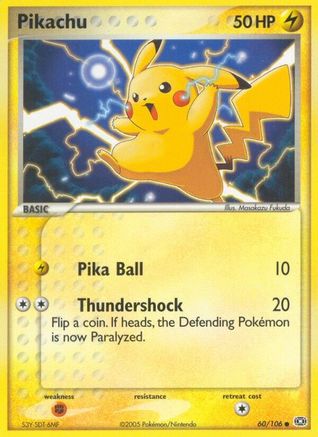 Pikachu (060/106) [Emerald] - Common