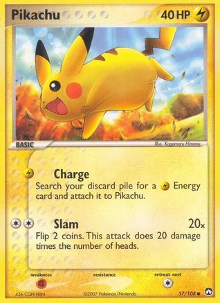 Pikachu (057/108) [Power Keepers] Reverse Holofoil - Common
